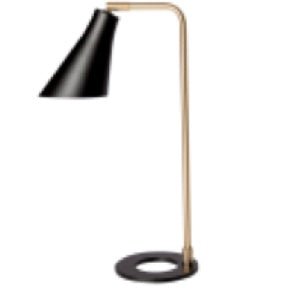 Table Lamp Black & Gold