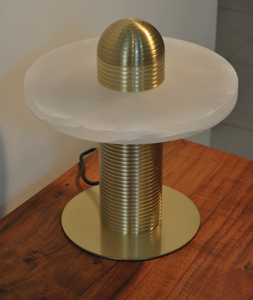 Table Lamp Brass/Stone Marble S