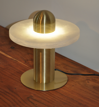 Load image into Gallery viewer, Table Lamp Brass/Stone Marble S
