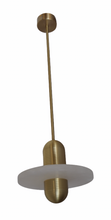 Load image into Gallery viewer, Pendant Light Brass with Marble Diffuser (Large)
